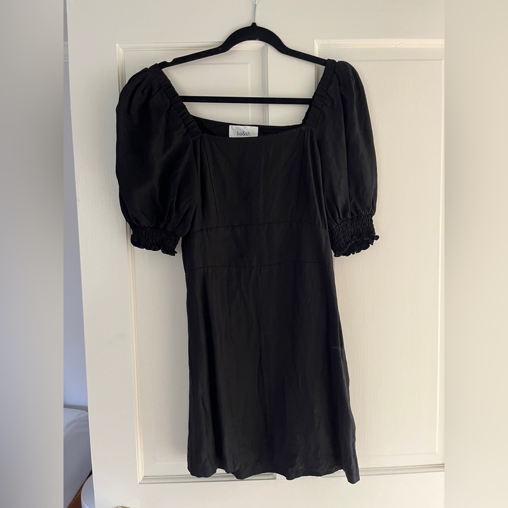 Ba&sh PALAIA Black Mini Dress